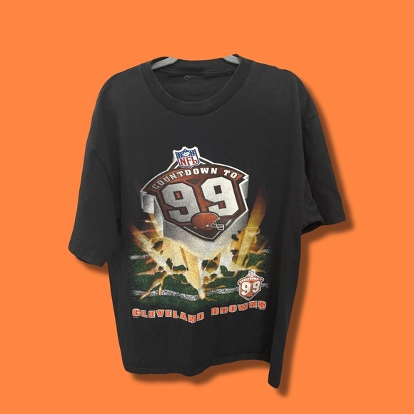 Vintage 1998 Cleveland Browns NFL T Shirt (Fits like L) - Picture 1 of 5